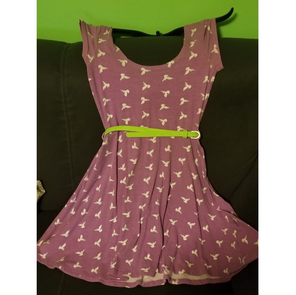 Derek Heart purple and white dress size small